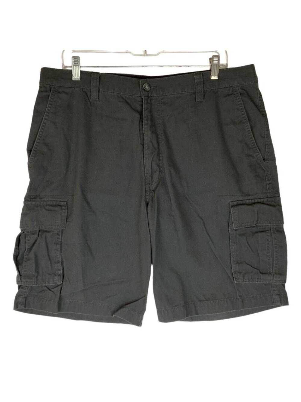 Dockers Mens Cargo Shorts Size 36 Relaxed Fit Charcoal Gray Cotton